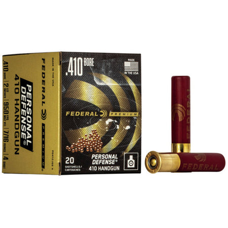 Federal .410 Bore PD412JGE4 Premium Personal Defense 2.5" 7/16oz Shot