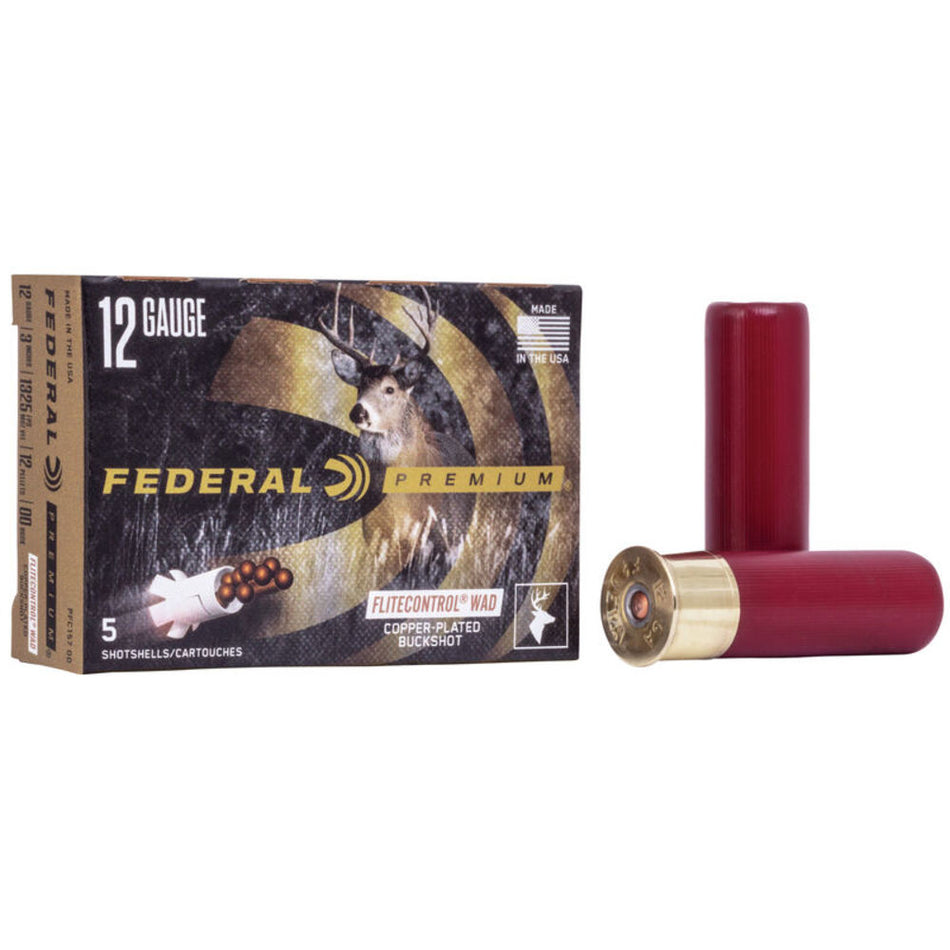 Federal 12 Gauge PFC15700 Premium Vital-Shok 3" 00 Buck Shot