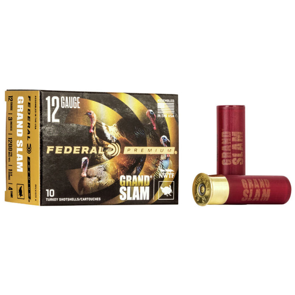 Federal 12 Gauge PFCX157F4 Premium Grand Slam 3" 1-3/4oz 4 Shot