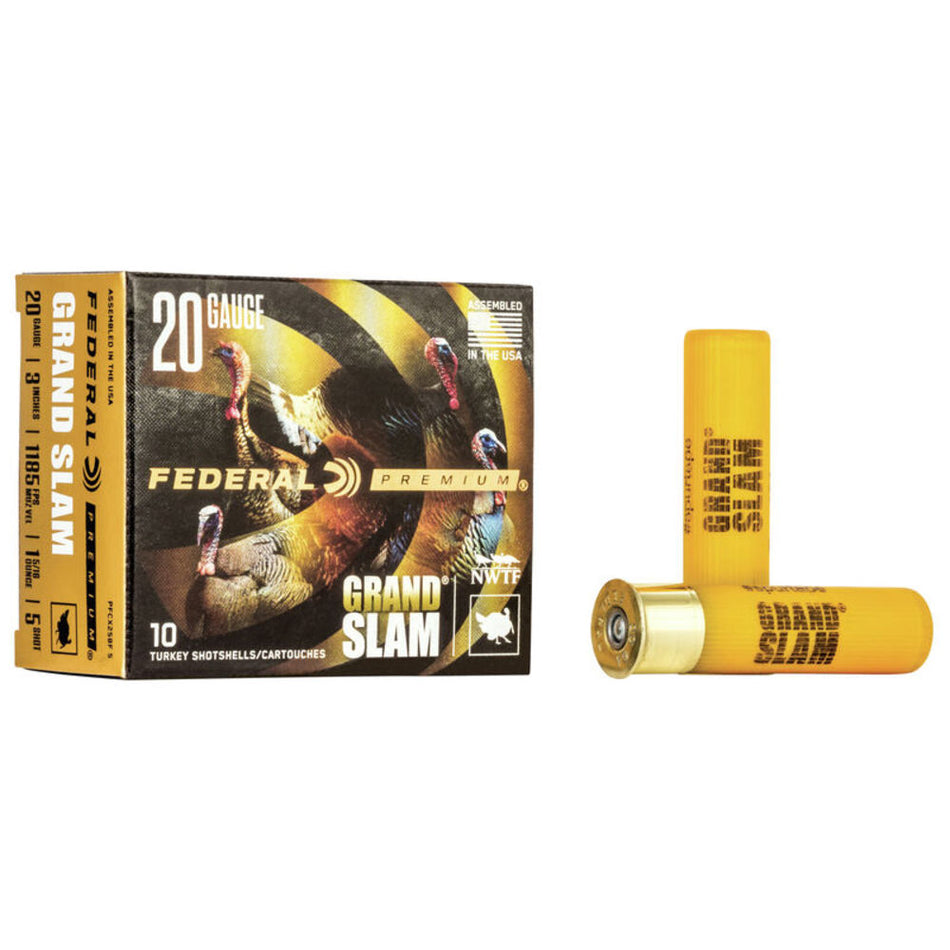 Federal 20 Gauge PFCX258F5 Premium Grand Slam 3" 1-5/16oz 5 Shot