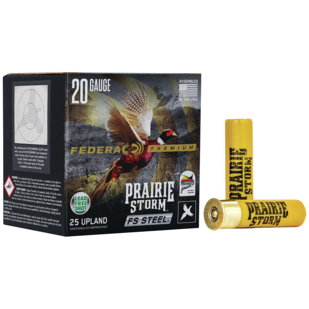 Federal 20 Gauge PFSX207FS3 Premium Prairie Storm FS 3" 7/8oz 3 Shot
