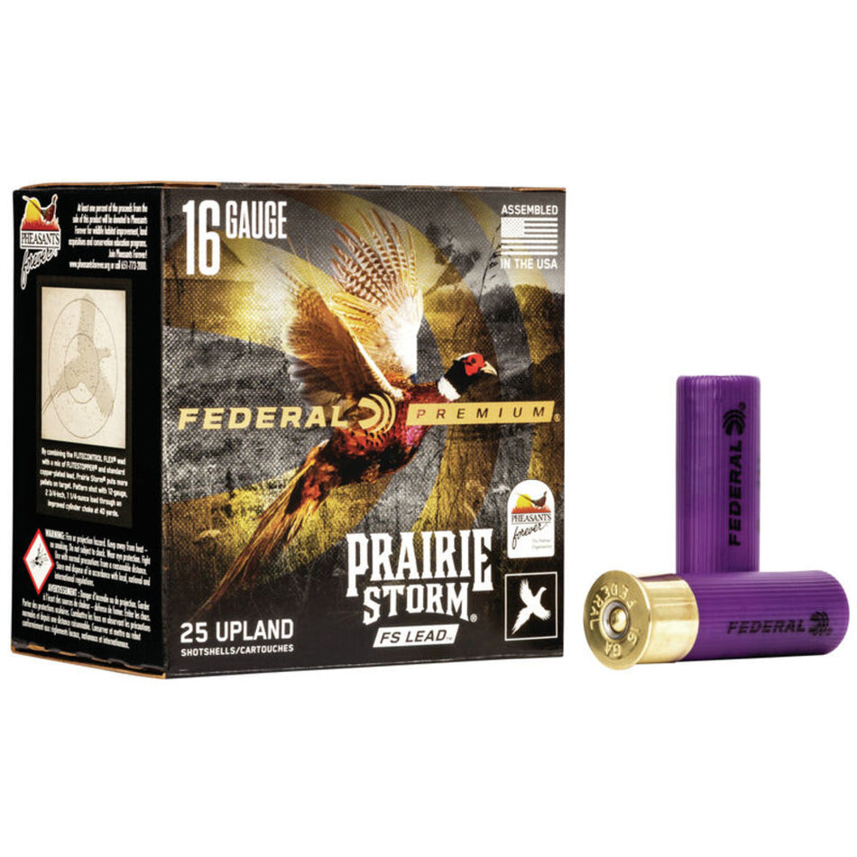 Federal 16 Gauge PFX164FS4 Premium Prairie Storm FS 2.75" 1-1/8oz 4 Shot