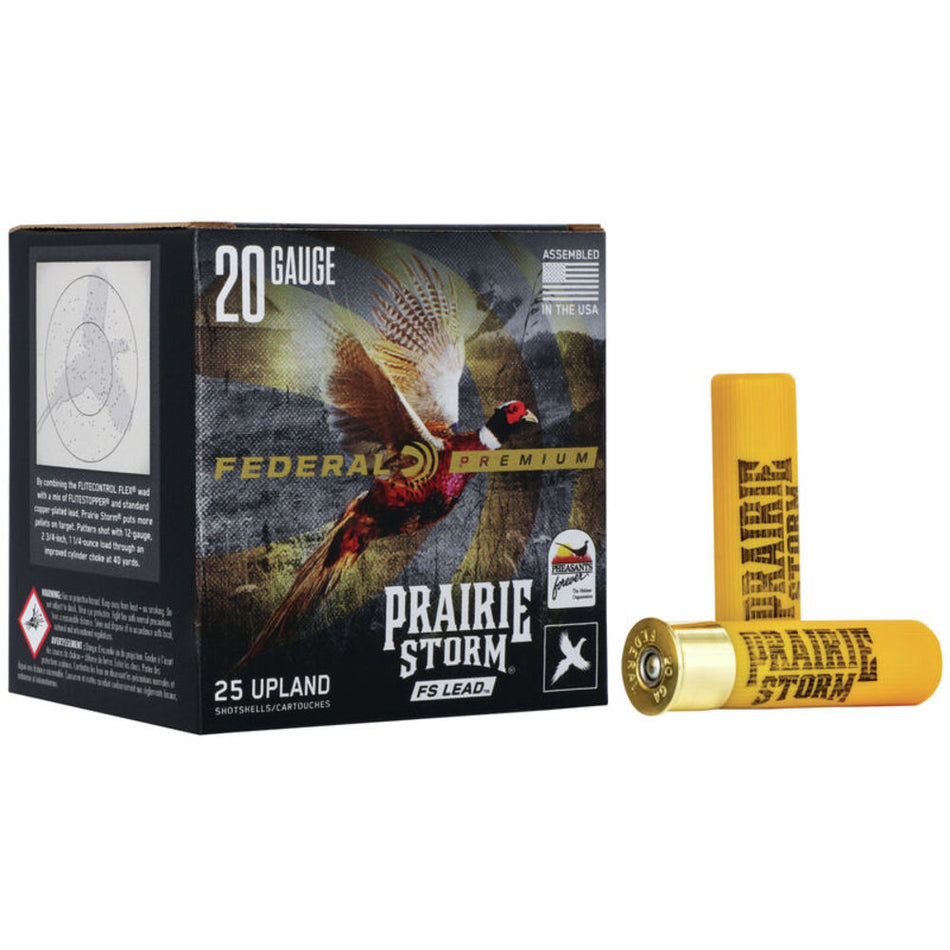 Federal 20 Gauge PFX258FS4 Premium Prairie Storm FS 3" 1-1/4oz 4 Shot