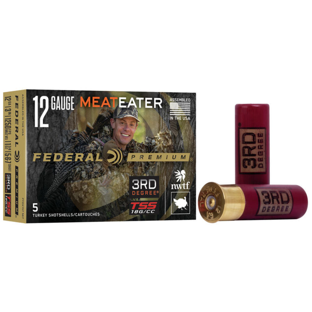 Federal 12 Gauge PTDX157567 Premium 3rd Degree 3" 1-3/4oz 5/6/7 Shot
