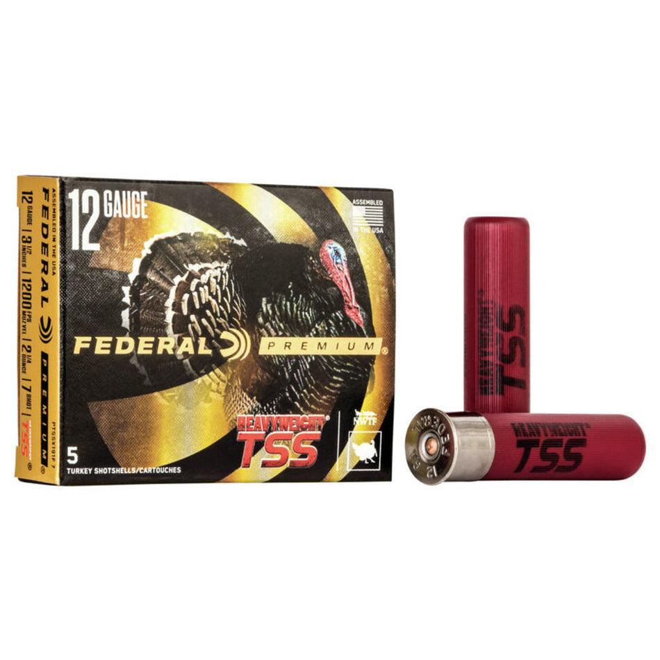 Federal 12 Gauge PTSSX191F7 Premium Turkey Heavyweight TSS 3.5" 21/4oz 7 Shot