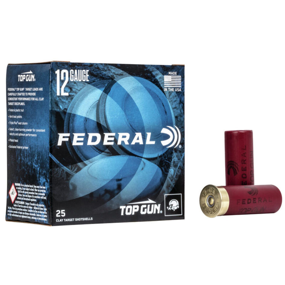 Federal 12 Gauge TG1218 Top Gun Target Load 2.75" 1oz 8 Shot
