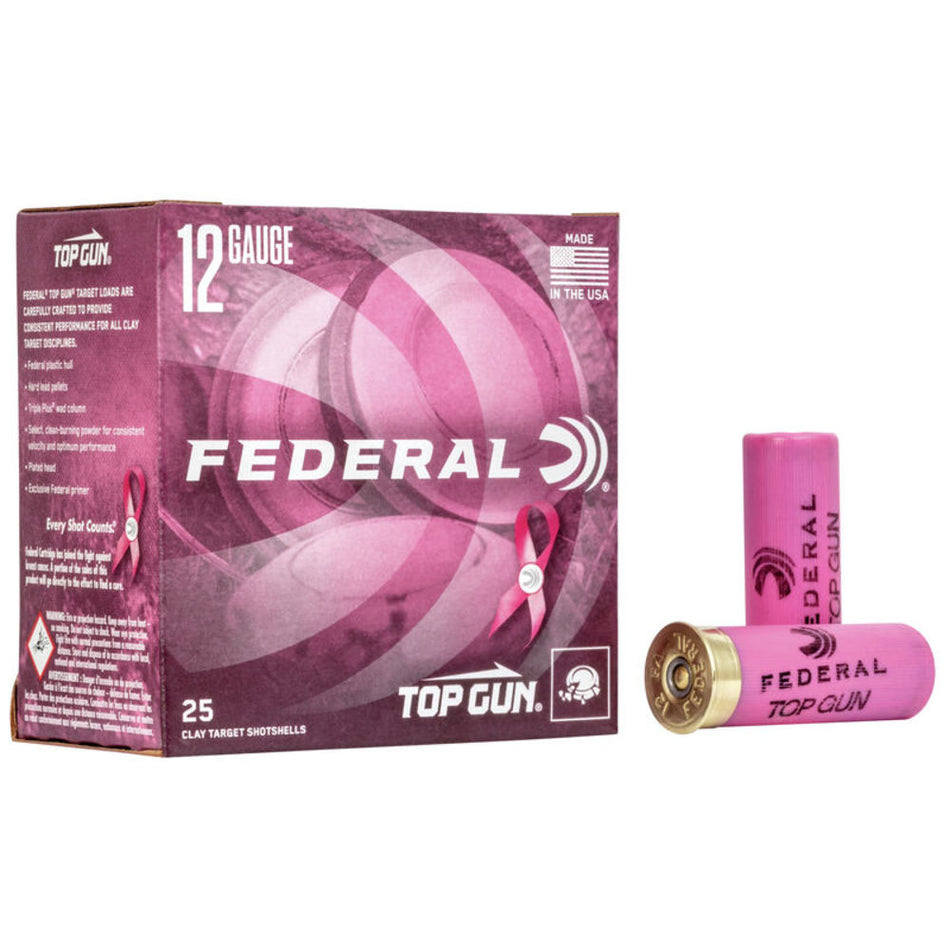 Federal 12 Gauge TGL12P8 Top Gun Special Edition Pink 2.75" 1-1/8oz 8 Shot