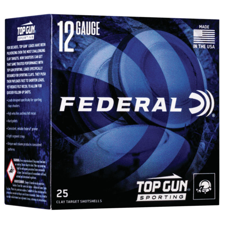 Federal 12 Gauge TGS1288 Top Gun Sporting 2.75" 1oz 8 Shot
