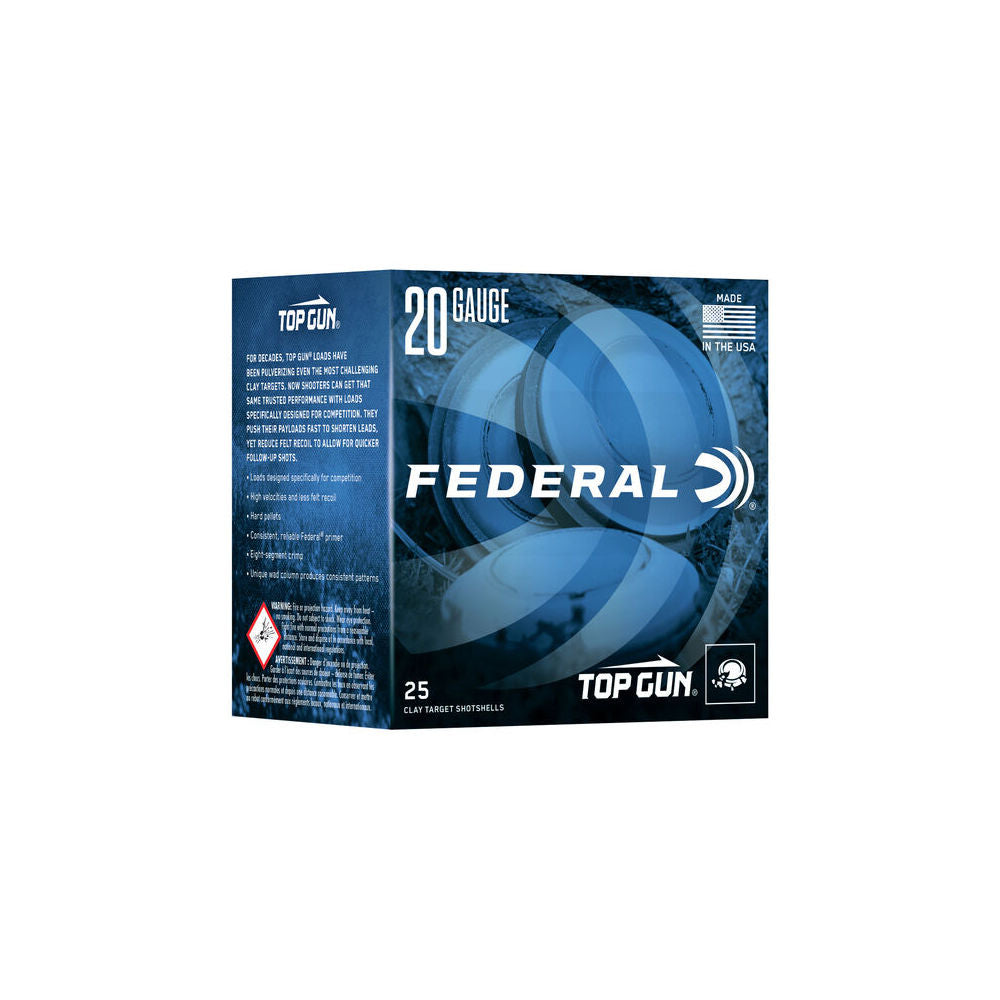 Federal 20 Gauge TGS2247.5 Top Gun Sporting 2.75" 7/8oz 7.5 Shot