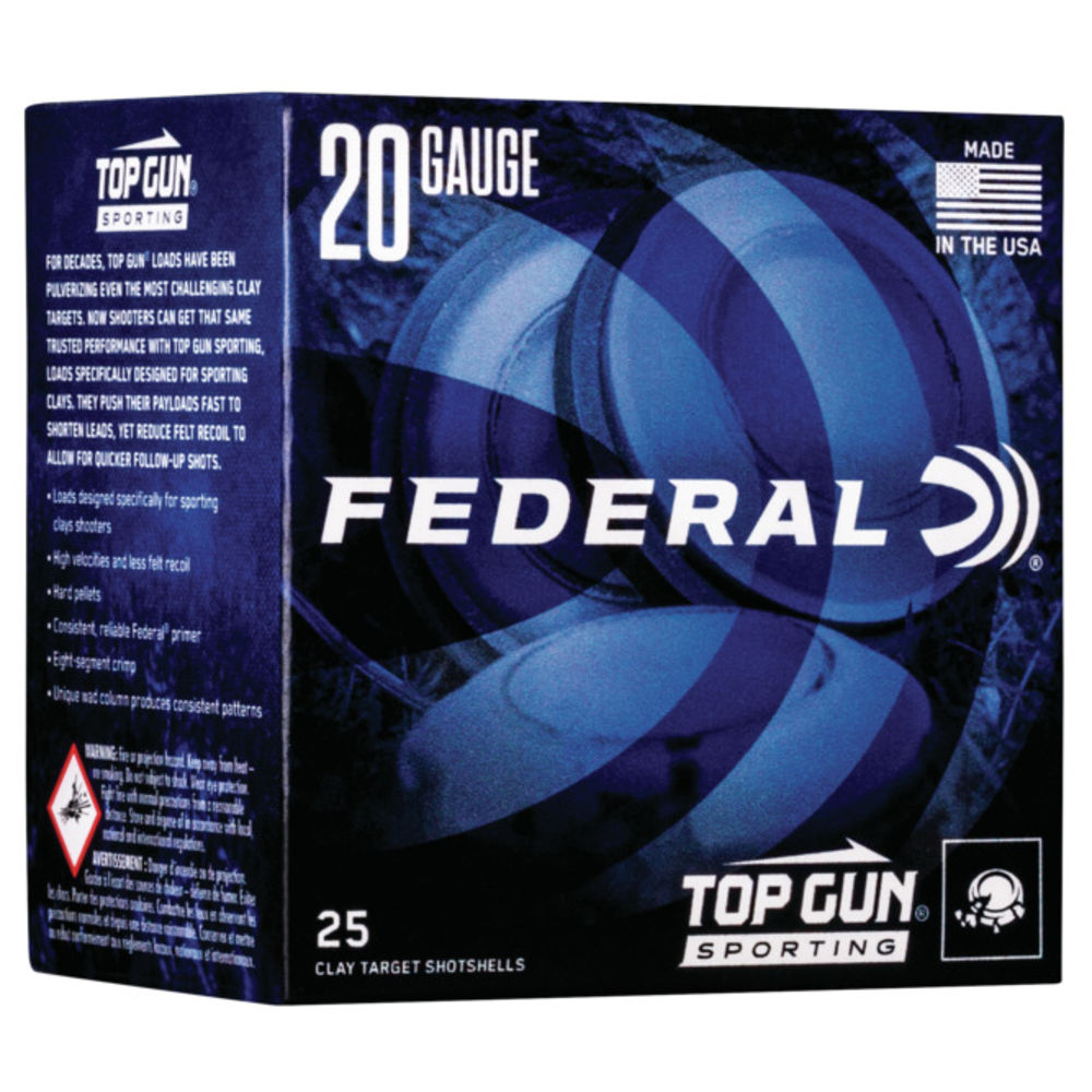 Federal 20 Gauge TGS2248 Top Gun Sporting 2.75" 7/8oz 8 Shot