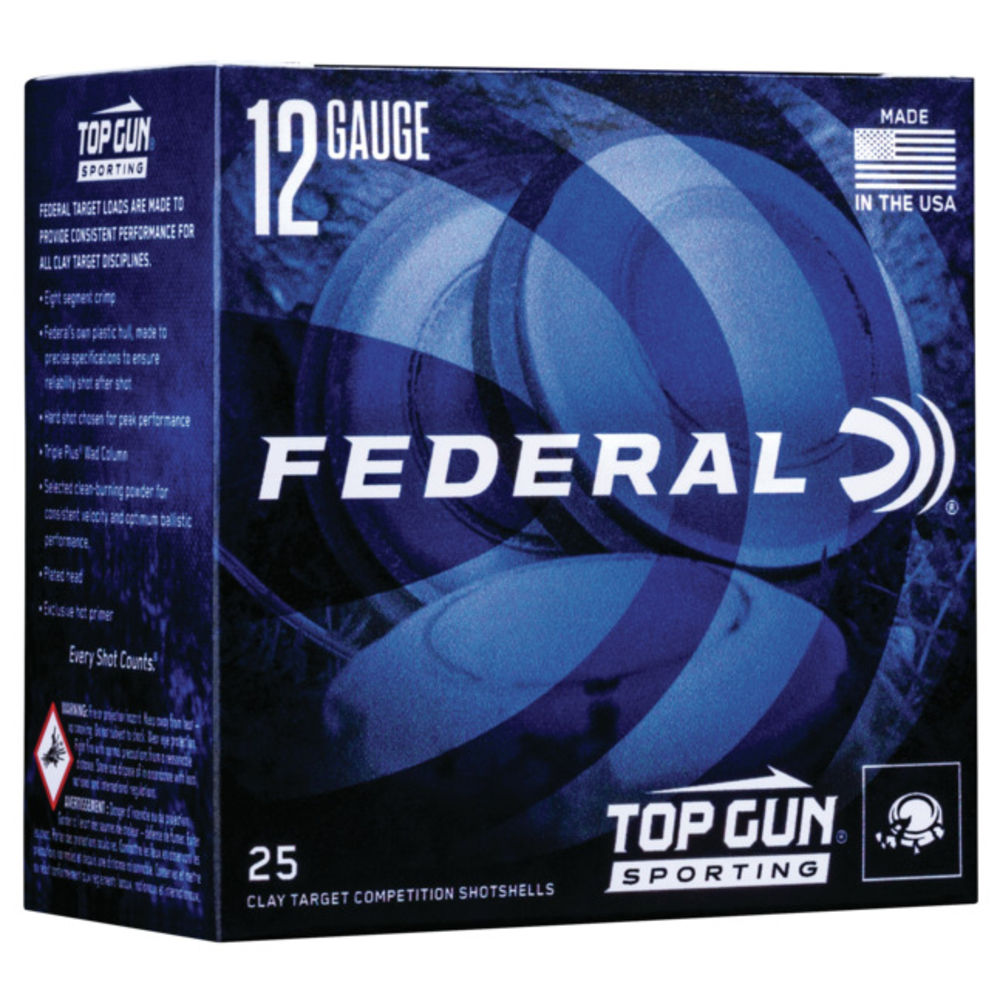 Federal 12 Gauge TGSF1288 Top Gun Sporting 2.75" 1oz 8 Shot