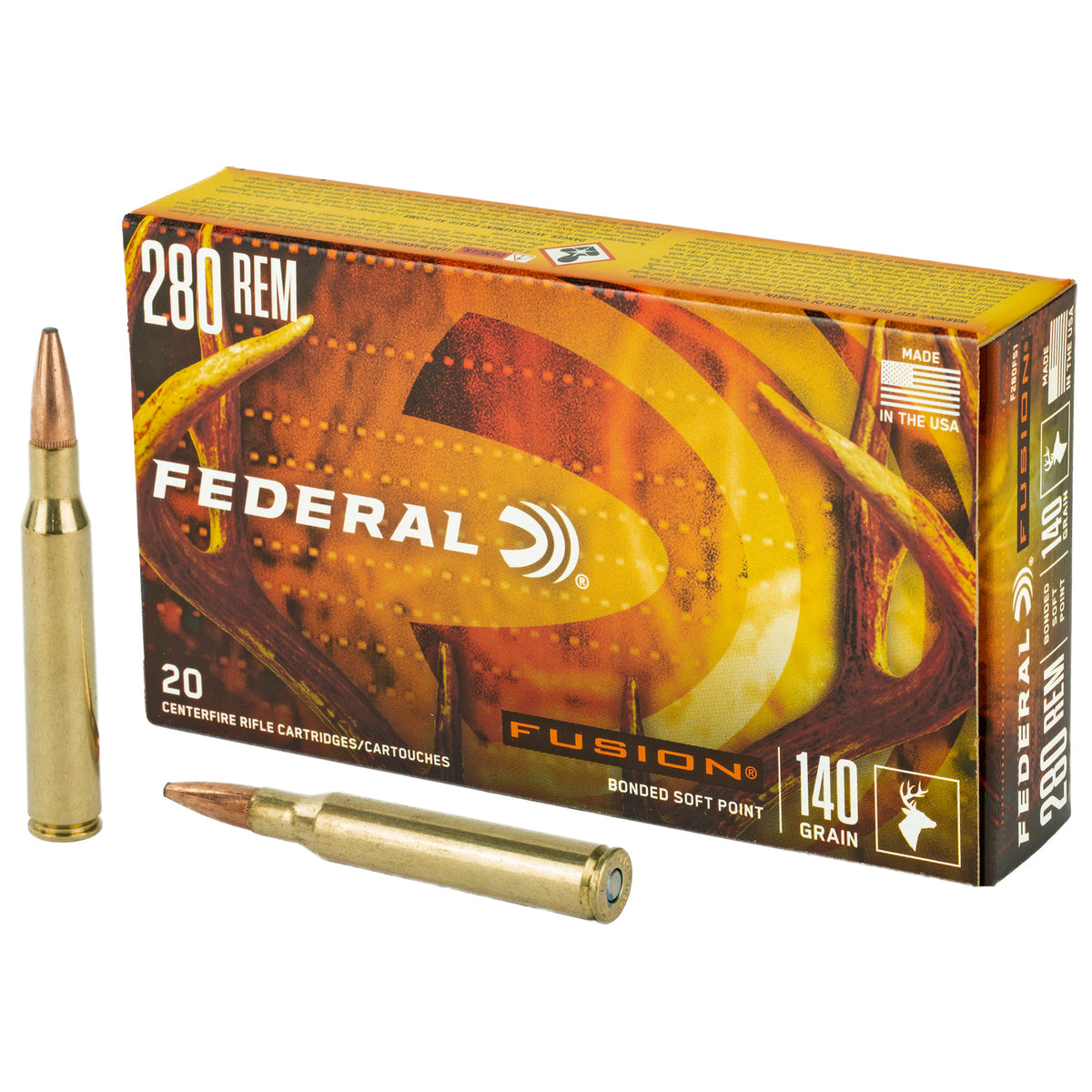 Federal .280 Remington F280FS1 Fusion Jacketed Soft Point JSP 140 Grain