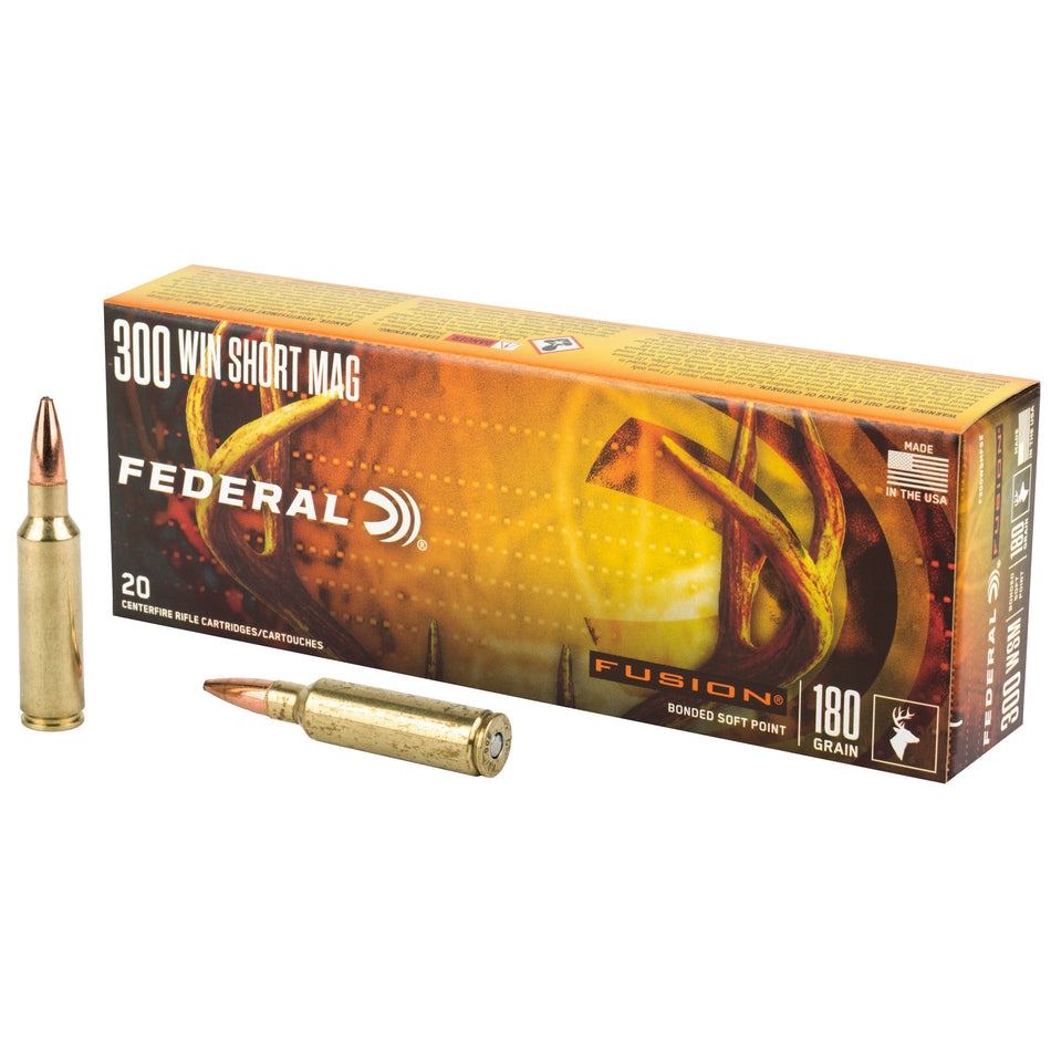 Federal .300 WSM F300WSMFS2 Fusion Fusion Soft Point FSP 180 Grain