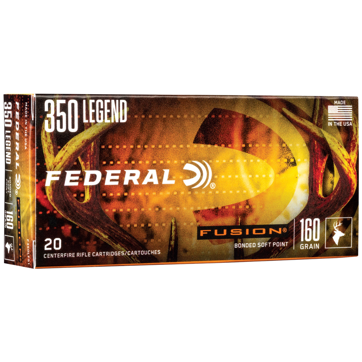 Federal .350 Legend F350LFS1 Fusion Fusion Soft Point FSP 160 Grain
