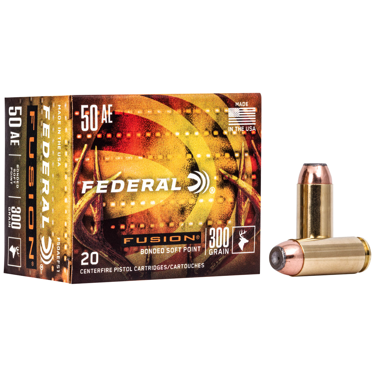 Federal .50 AE F50AEFS1 Fusion Fusion Soft Point FSP 300 Grain