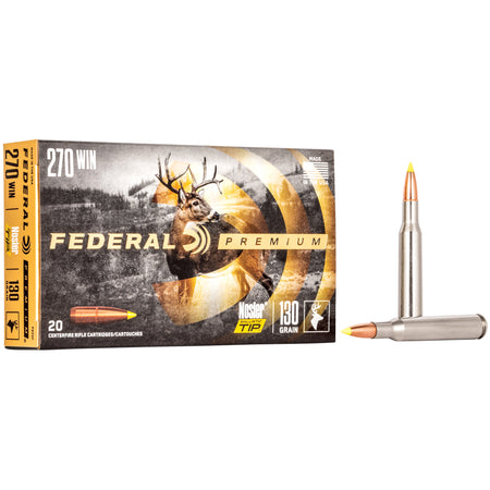 Federal .270 Winchester P270F Premium Nosler Ballistic Tip 130 Grain