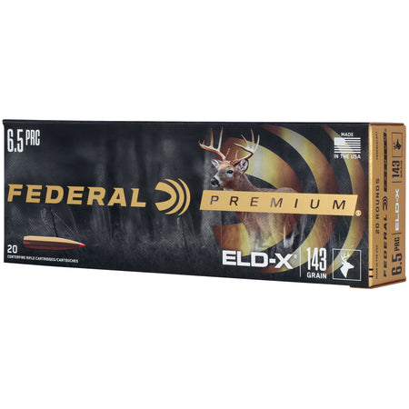 Federal 6.5mm Creedmoor P65PRCELDX1 ELD-X Extremely Low Drag-eXpanding 143 Grain