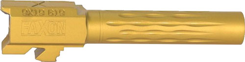 Faxon Fits Glock 19 9mm Drop-In Flame Fluted Barrel TiN Finish
