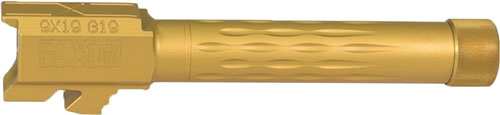 Faxon Fits Glock 19 9mm Drop-In Threaded Flame Fluted Barrel TiN