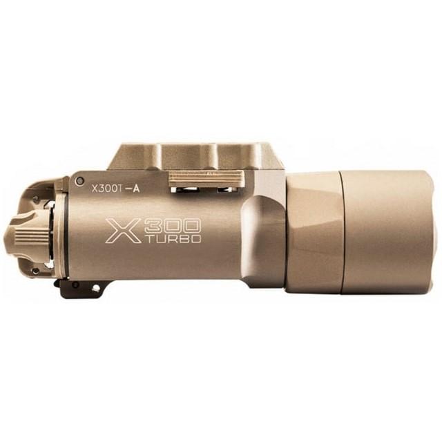 SureFire X300T-A Turbo HandGun WeaponLight 650 Lumens Tan with Universal & Pic Rail Mount