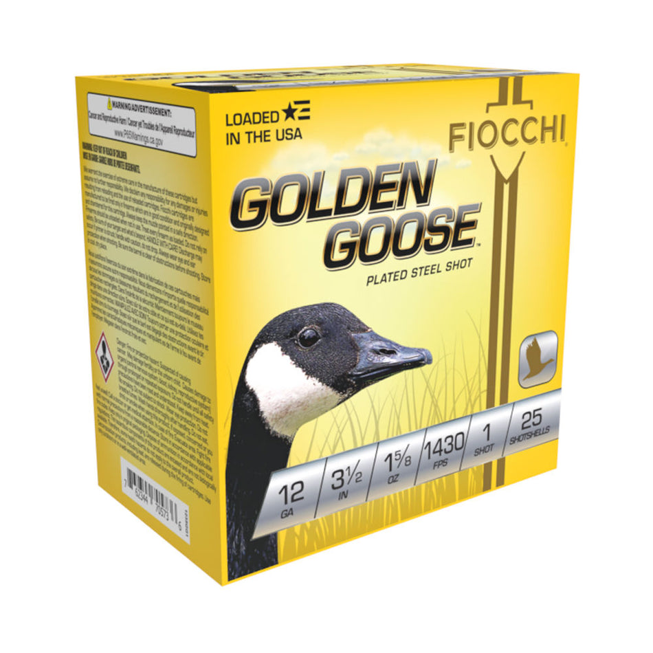 Fiocchi 12 Gauge 1235GG1 Golden Goose Waterfowl 3.5" 1-5/8oz 1 Shot