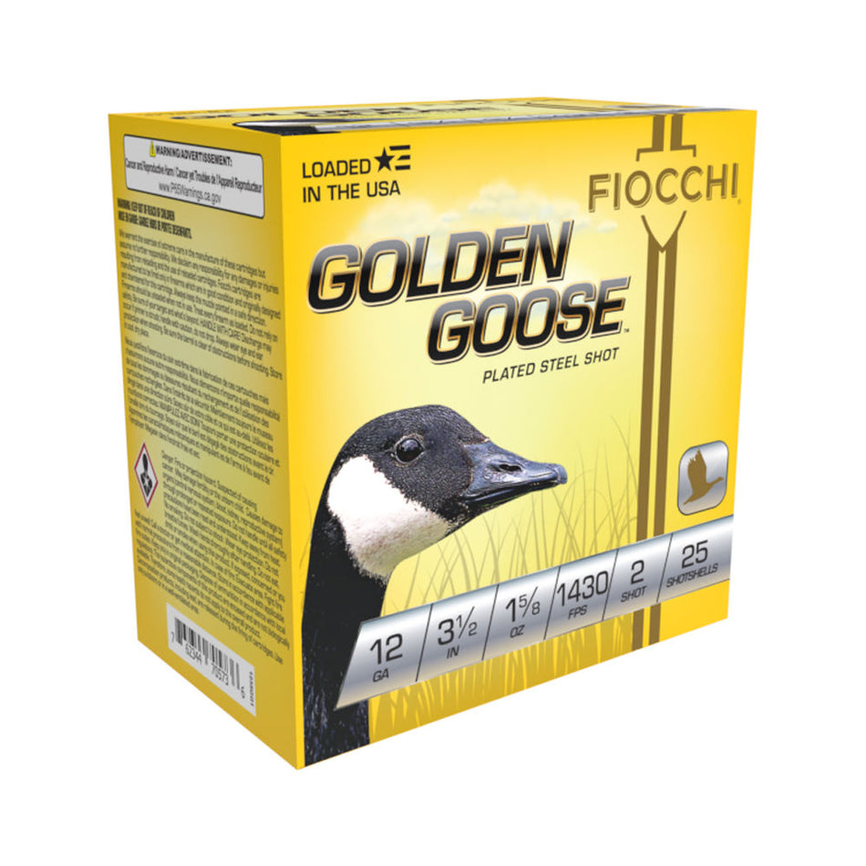 Fiocchi 12 Gauge 1235GG2 Golden Goose Waterfowl 3.5" 1-5/8oz 2 Shot