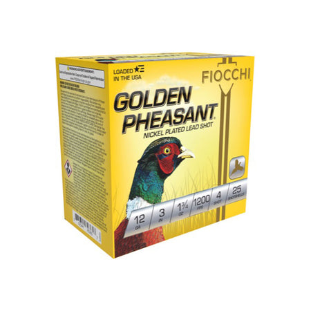 Fiocchi 12 Gauge 123GP4 Golden Pheasant Extrema 3" 1-3/4oz 4 Shot