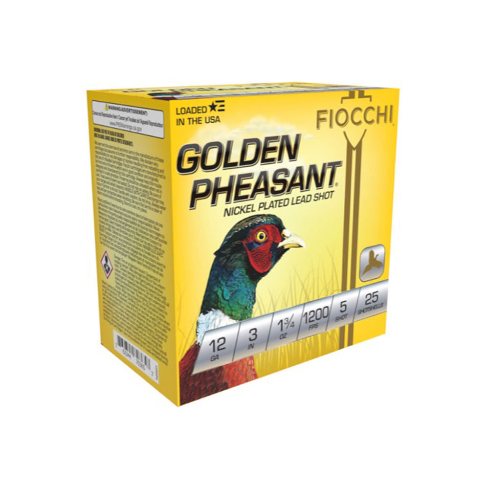 Fiocchi 12 Gauge 123GP5 Golden Pheasant Extrema 3" 1-3/4oz 5 Shot