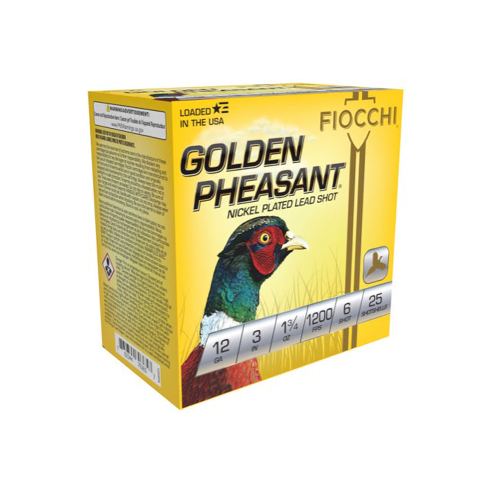 Fiocchi 12 Gauge 123GP6 Golden Pheasant Extrema 3" 1-3/4oz 6 Shot