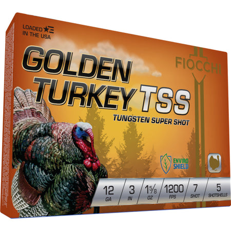 Fiocchi 12 Gauge 123TSS7 Golden Turkey TSS 3" 1-5/8oz 7 Shot