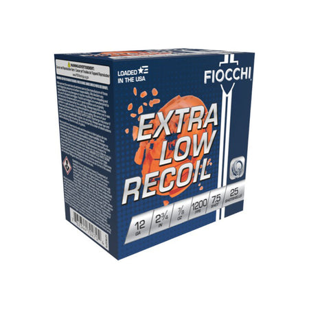 Fiocchi 12 Gauge 1278OZ75 Exacta Target Low Recoil Trainer 2.75" 7/8oz 7.5 Shot