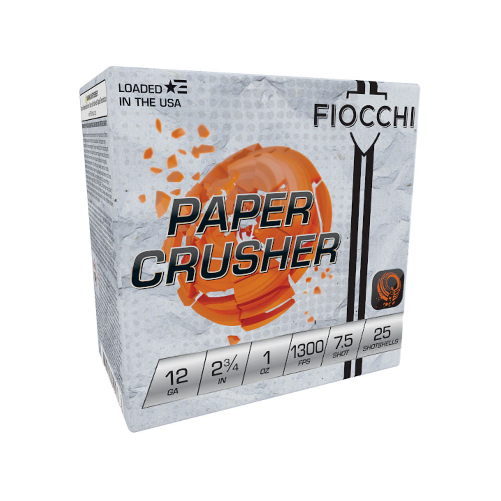 Fiocchi Paper Crusher #7.5 12 Gauge 1 oz 2.75 in