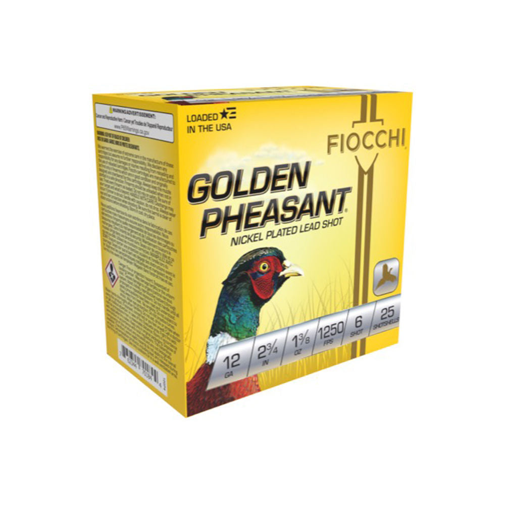 Fiocchi 12 Gauge 12GP6 Golden Pheasant Extrema 2.75" 1-3/8oz 6 Shot