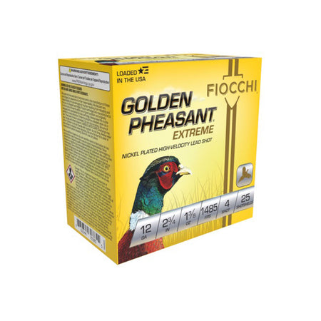 Fiocchi 12 Gauge 12GPX4 Golden Pheasant Extrema 2.75" 1-3/8oz 4 Shot