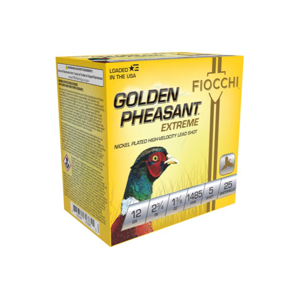 Fiocchi 12 Gauge 12GPX5 Golden Pheasant Extrema 2.75" 1-3/8oz 5 Shot