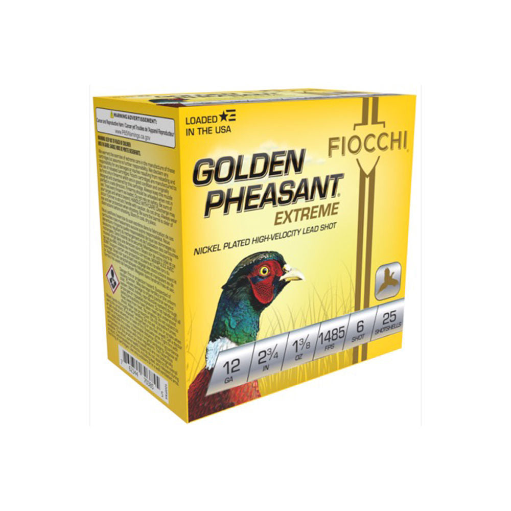 Fiocchi 12 Gauge 12GPX6 Golden Pheasant Extrema 2.75" 1-3/8oz 6 Shot