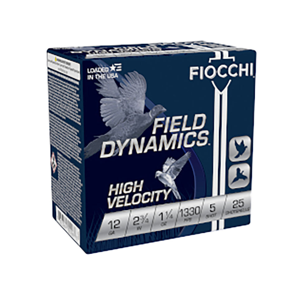 Fiocchi 12 Gauge XN12HV5 Field Dynamics High Velocity 2.75" 1-1/4oz 5 Shot
