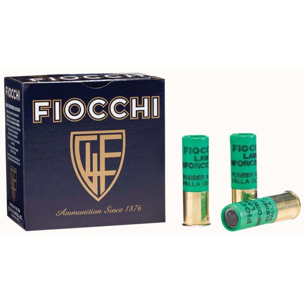 Fiocchi 12 Gauge 12LEBA10 Rubber Baton Home Defense 2.75" 1oz Slug