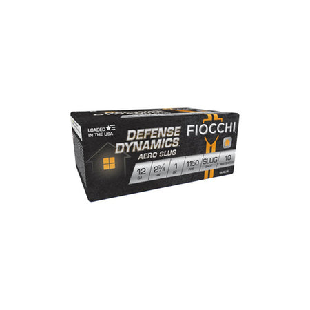Fiocchi 12 Gauge 12LRSLUG Defense Dynamics Aero 2.75" 1oz Rifled Slug