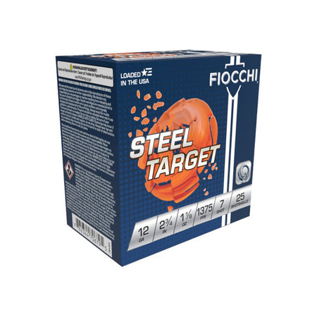 Fiocchi 12 Gauge 12S1187 Steel Target Steel Target 2.75" 1-1/8oz 7 Shot