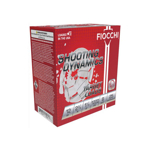 Fiocchi 12 Gauge 12SD18H8 Shooting Dynamics Target 2.75" 1-1/8oz 8 Shot