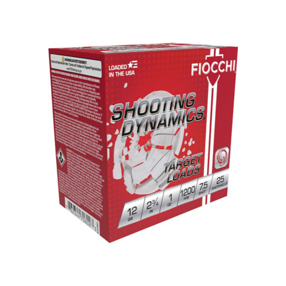 Fiocchi 12 Gauge 12SD1H9 Shooting Dynamics Target 2.75" 1oz 9 Shot