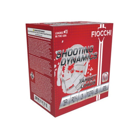 Fiocchi 12 Gauge 12SD1L8 Shooting Dynamics Target 2.75" 1oz 8 Shot