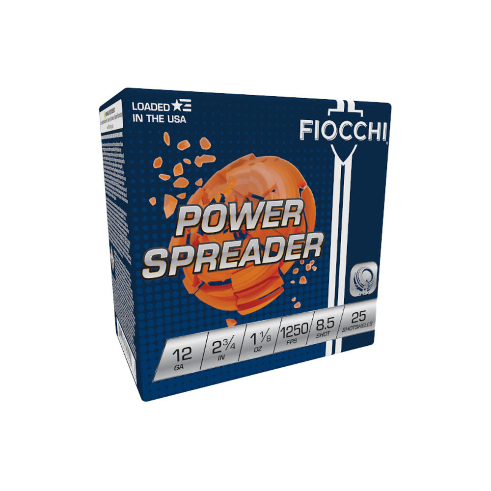 Fiocchi 12 Gauge 12SSCX85 Exacta Target Power Spreader 2.75" 1-1/8oz 8.5 Shot