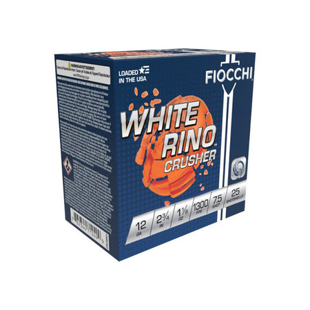 Fiocchi 12 Gauge 12WRCRS7 Exacta Target White Rino Crusher 2.75" 1-1/8oz 7.5 Shot