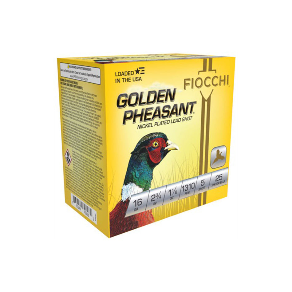 Fiocchi 16 Gauge 16GP5 Golden Pheasant Extrema 2.75" 1-1/8oz 5 Shot