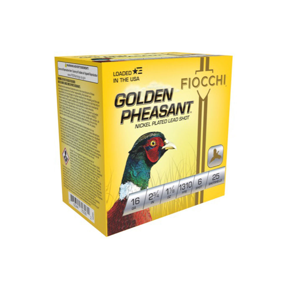 Fiocchi 16 Gauge 16GP6 Golden Pheasant Extrema 2.75" 1-1/8oz 6 Shot