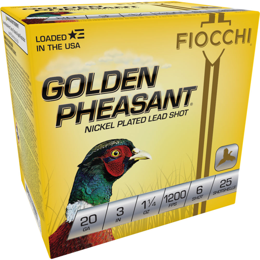 Fiocchi 20 Gauge 203GP6 Golden Pheasant Extrema 3" 1-1/4oz 6 Shot