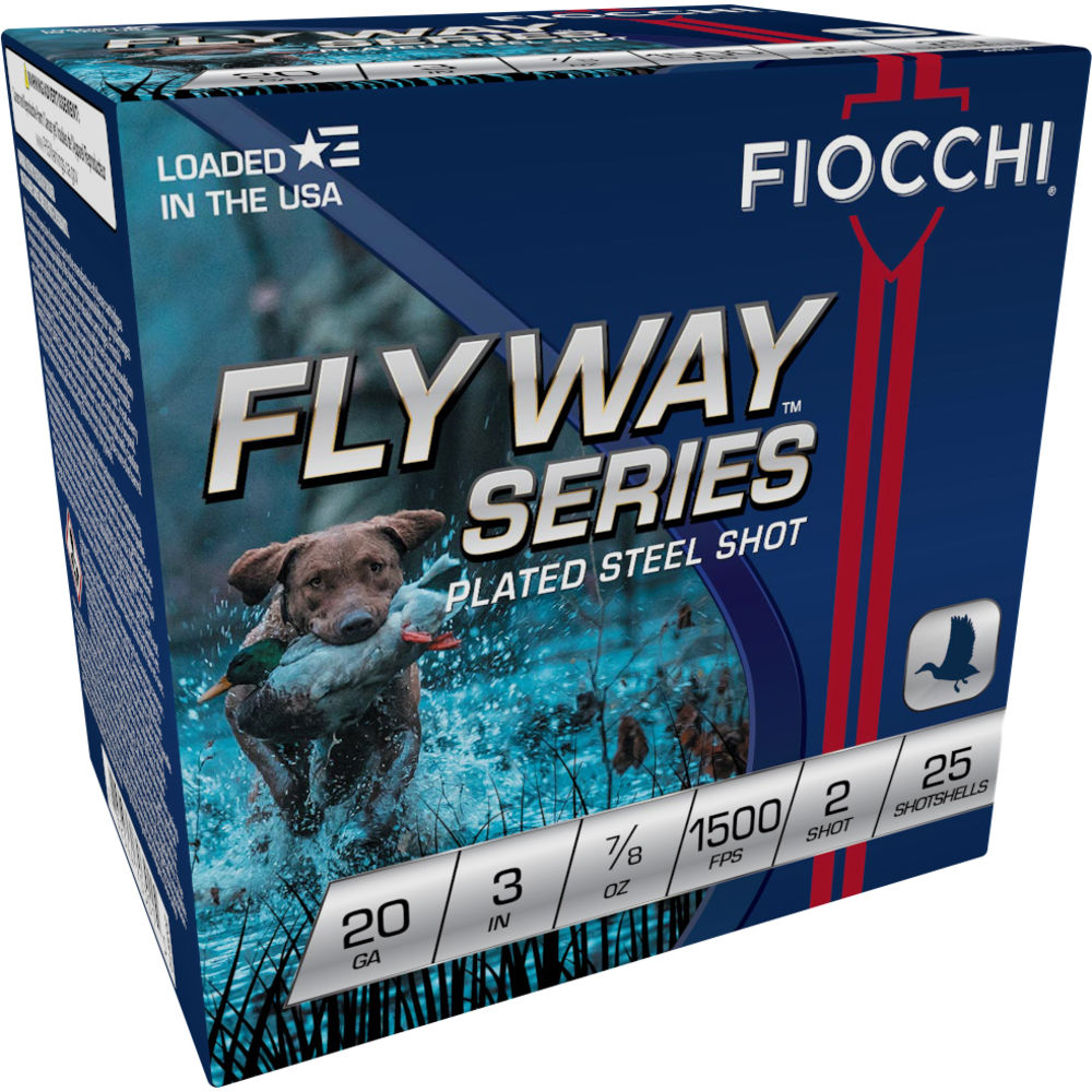 Fiocchi 20 Gauge 203ST2 Flyway Steel Waterfowl 3" 7/8oz 2 Shot