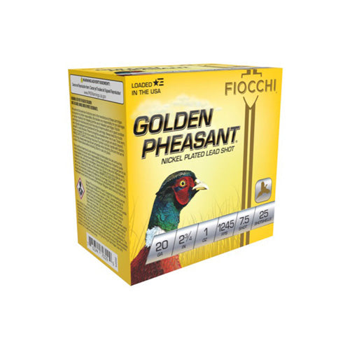Fiocchi 20 Gauge 20GP75 Golden Pheasant Extrema 2.75" 1oz 7.5 Shot